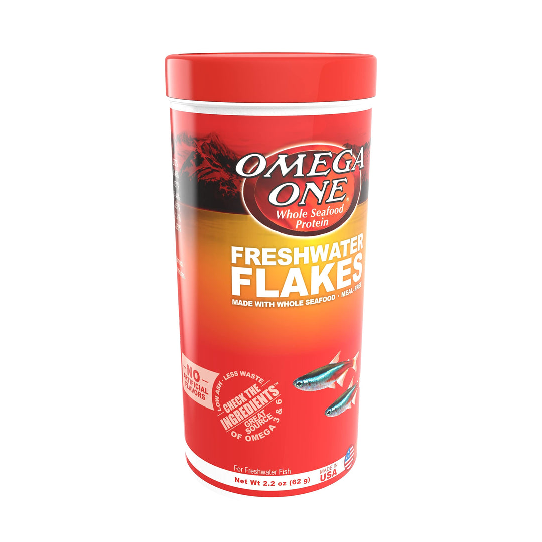 Omega One Freshwater Flakes, 2.2 oz