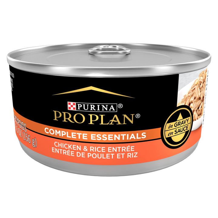 Purina Pro Plan Wet Cat Food in Gravy, Chicken &amp; Rice, (24) 5.5 oz