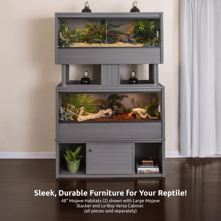 New Age Pet® ECOFLEX® 48" Mojave Reptile Enclosure, Large, Grey