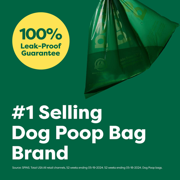 Earth Rated Dog Poop Bags on Refill Rolls, 270 Bags, Unscented