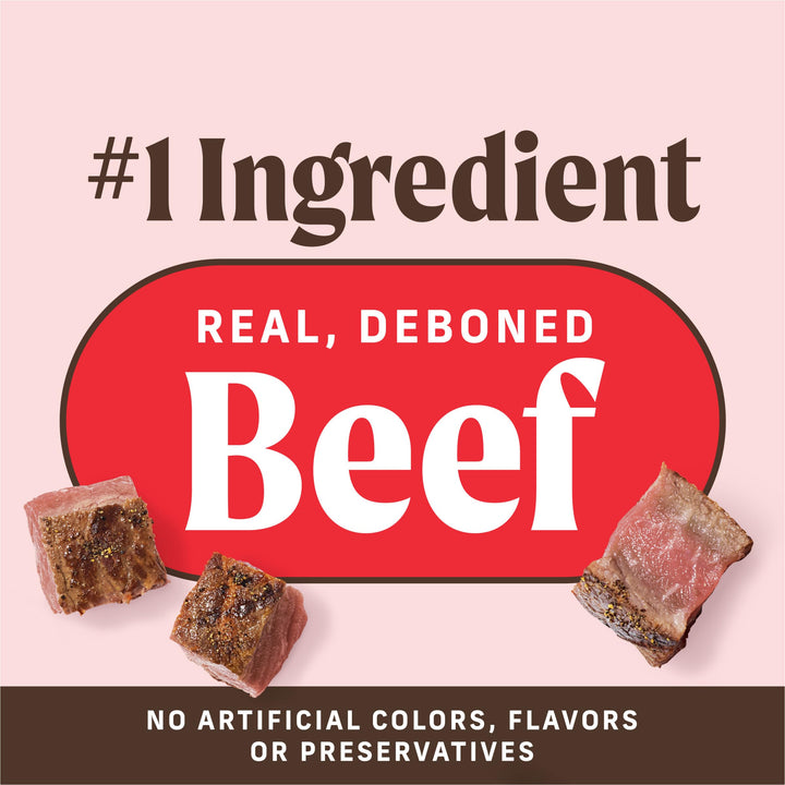 Merrick Power Bites Real Beef Natural Grain Free Dog Treats 6 oz Pouch