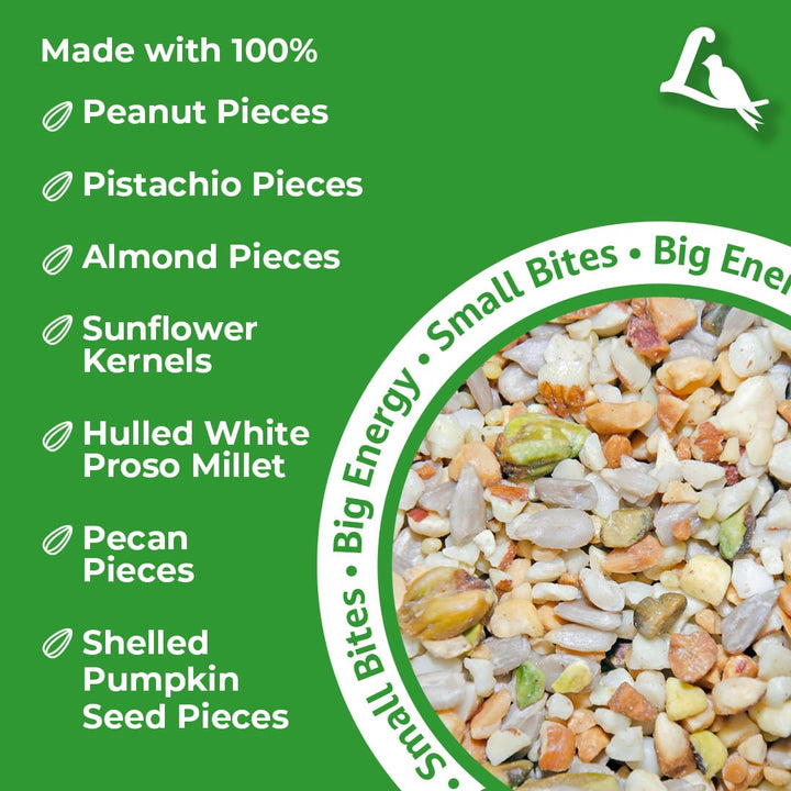 Lyric Fine Tunes Wild Bird Seed Mix - No Waste Bird Food Mix - Attracts Bluebirds, Finches, Chickadees &amp; More - Seed for Outside Feeders - 15 lb Bag