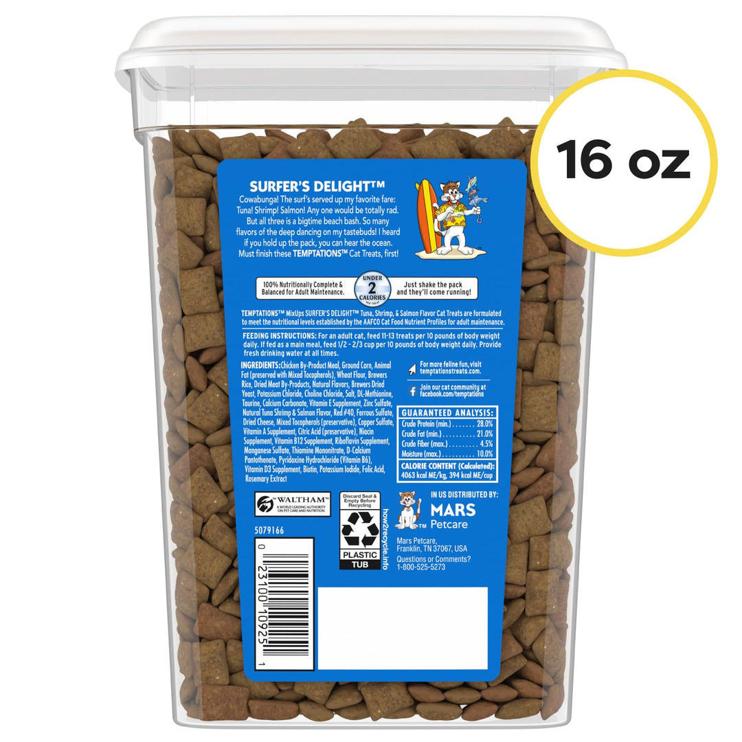 Temptations MixUps Crunchy Cat Treats, Surfer&