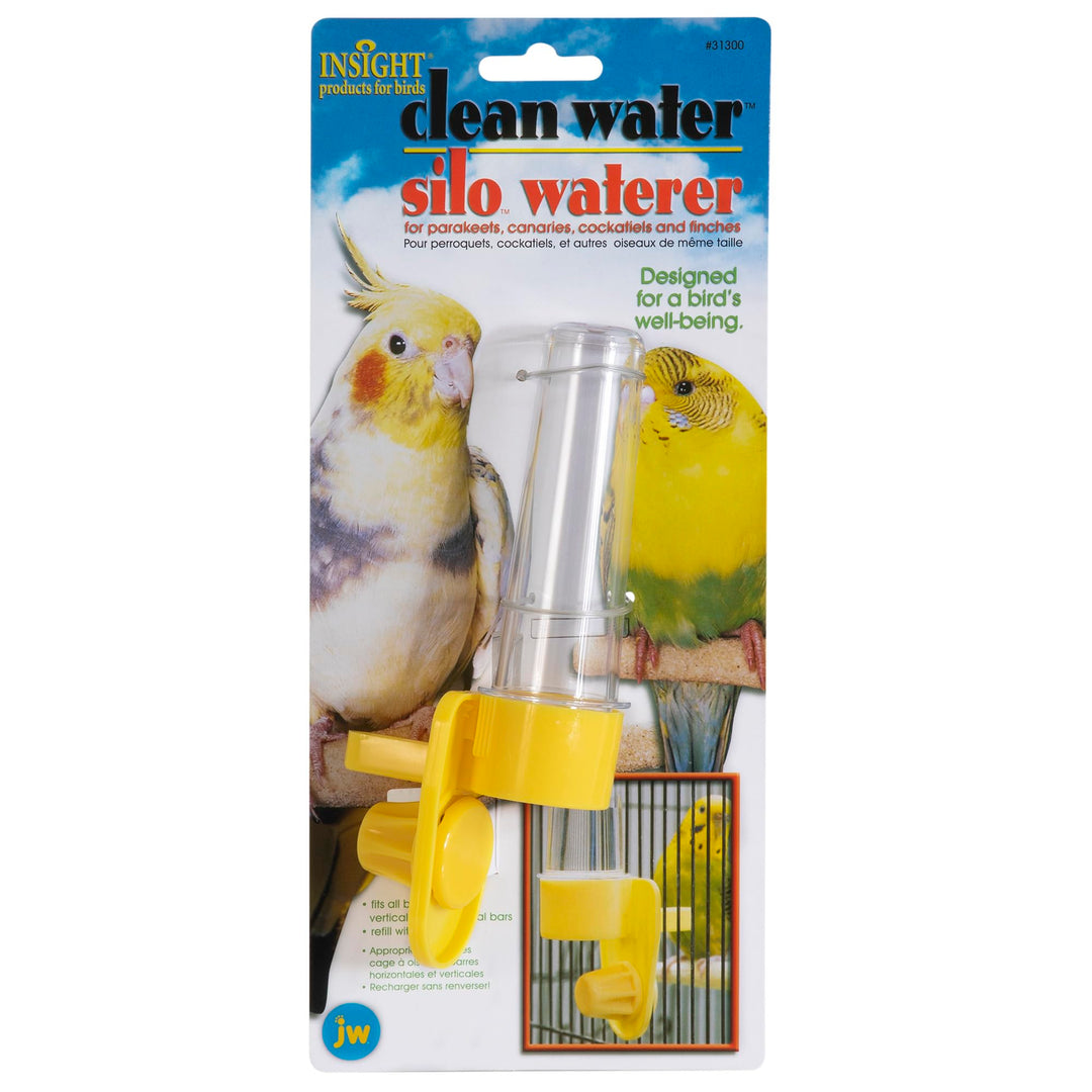 JW Clean Water Silo Bird Waterer (Pack of 2)