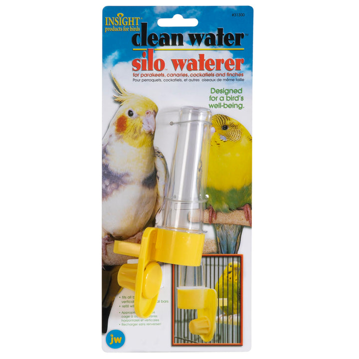 JW Clean Water Silo Bird Waterer (Pack of 2)