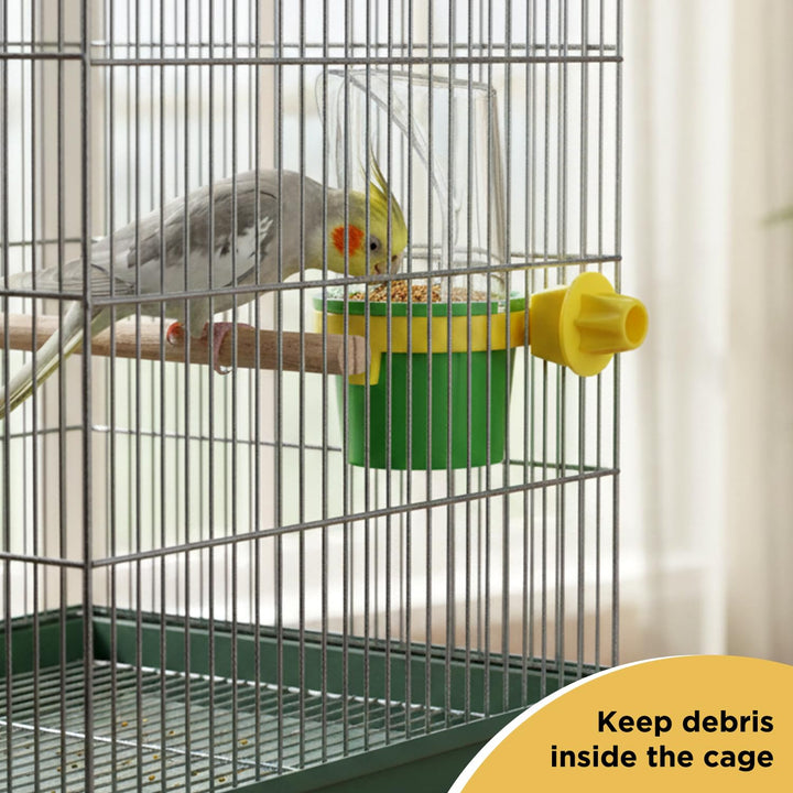 JW Pet Clean Cup Bird Cage Feeder and Water Cup, Medium, Assorted Colors