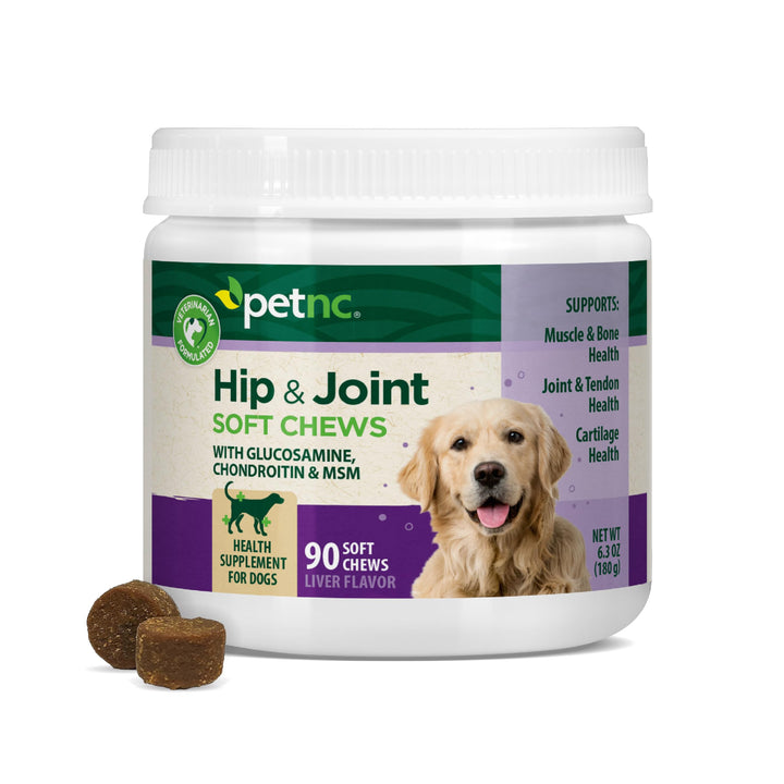 PetNC Natural Care Hip and Joint Soft Chews for Dogs, 90 Count - 27591