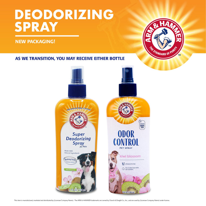 Arm &amp; Hammer Super Deodorizing Dog Spray, Kiwi Blossom, 8 Fl Oz