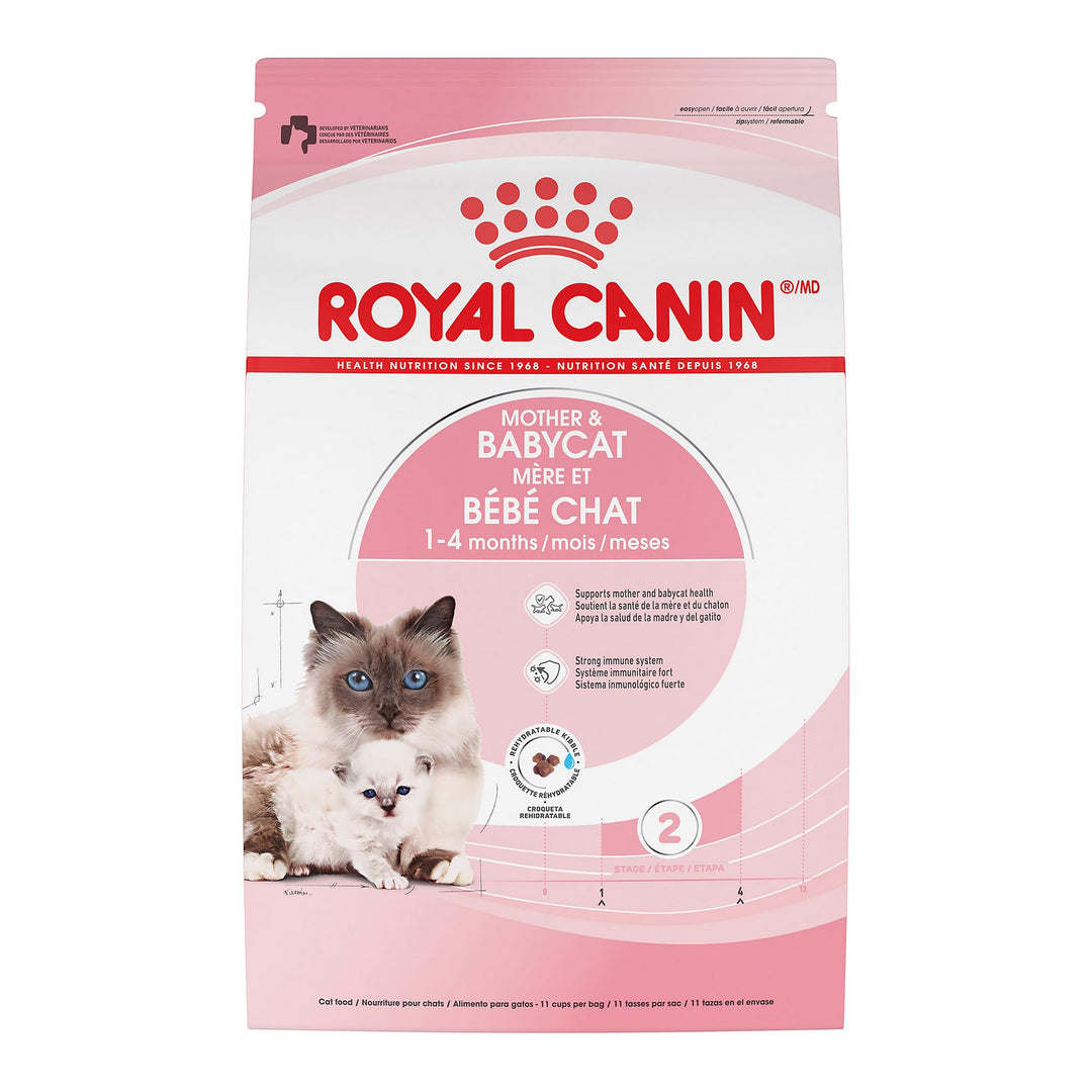 Royal Canin Feline Health Nutrition Mother &amp; Babycat Queen Dry Cat Food, 3 lb Bag