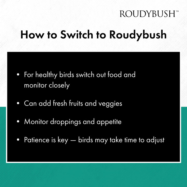 RoudyBush Daily Maintenance Bird Food, Crumble Pellets, 2.75 lb