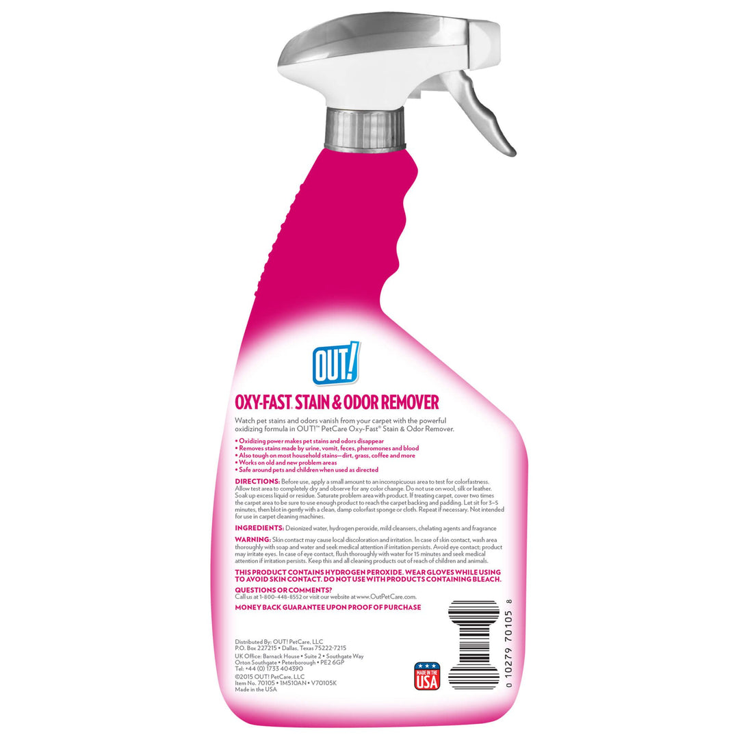 OUT! Oxy Stain and Odor Remover, 32 oz.