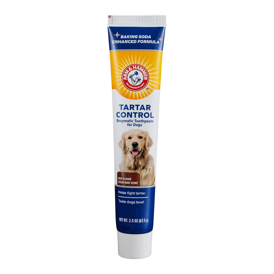 Arm &amp; Hammer Tartar Control Enzymatic Dog Toothpaste, Beef Flavor, 2.5 Oz