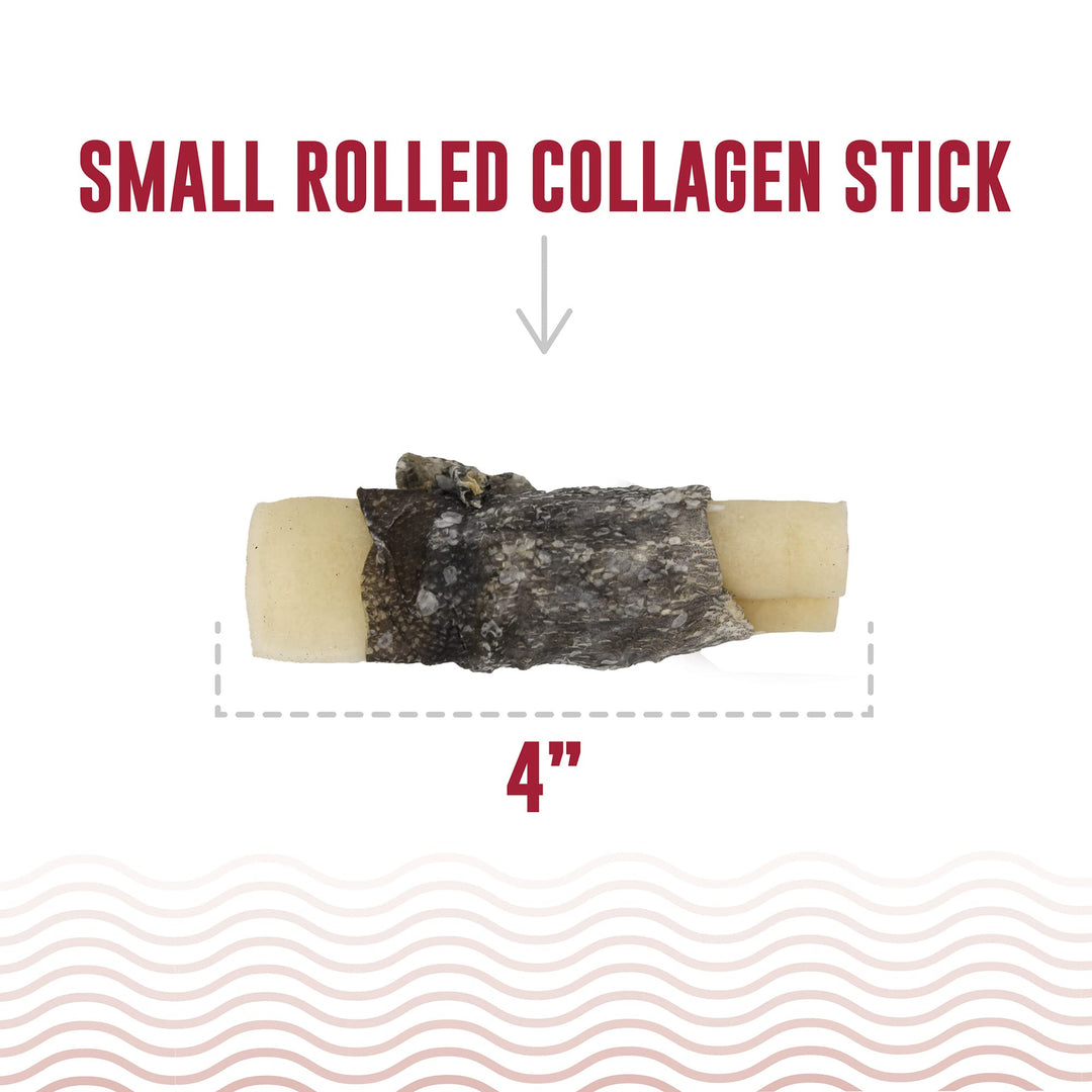Icelandic+ 2-Pack 4" Beef &amp; Cod Skin Collagen Sticks, Dog Chew Treats