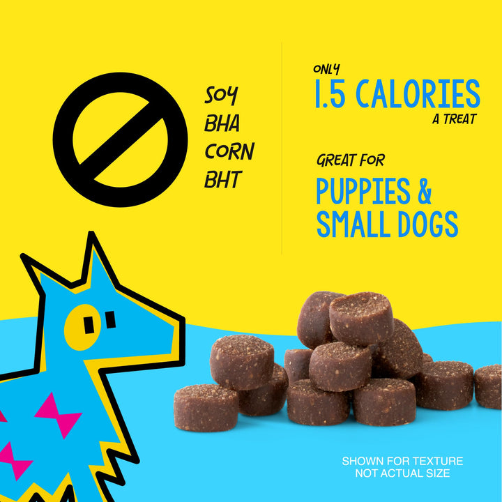 Crazy Dog Mini Train-Me! Training Dog Treats, Liver, 4 oz Bag, 200 Treats