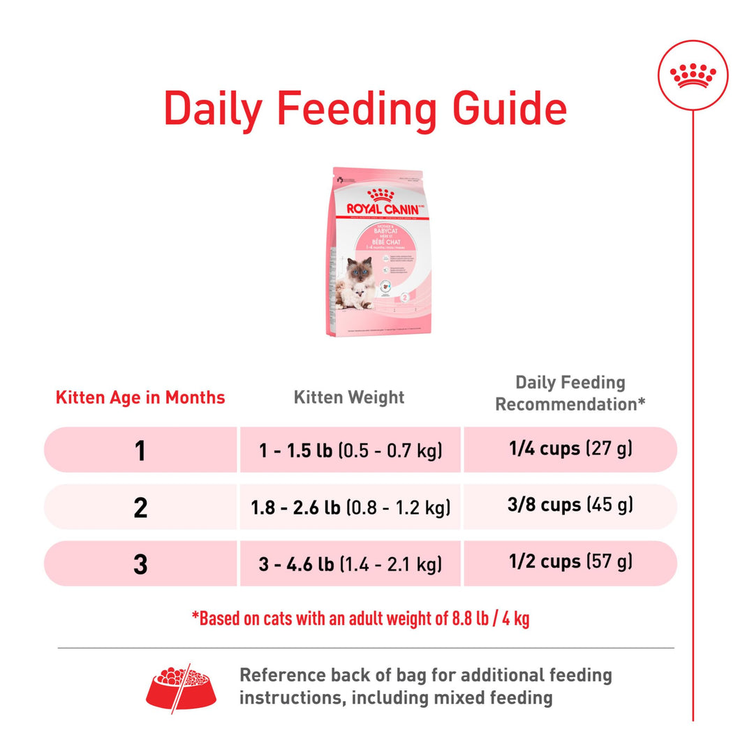 Royal Canin Feline Health Nutrition Mother &amp; Babycat Queen Dry Cat Food, 3 lb Bag