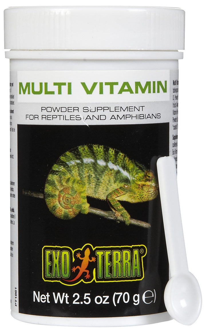 Exo Terra Multi Vitamin Powder Supplement for Reptiles &amp; Amphibians, 2.5 oz