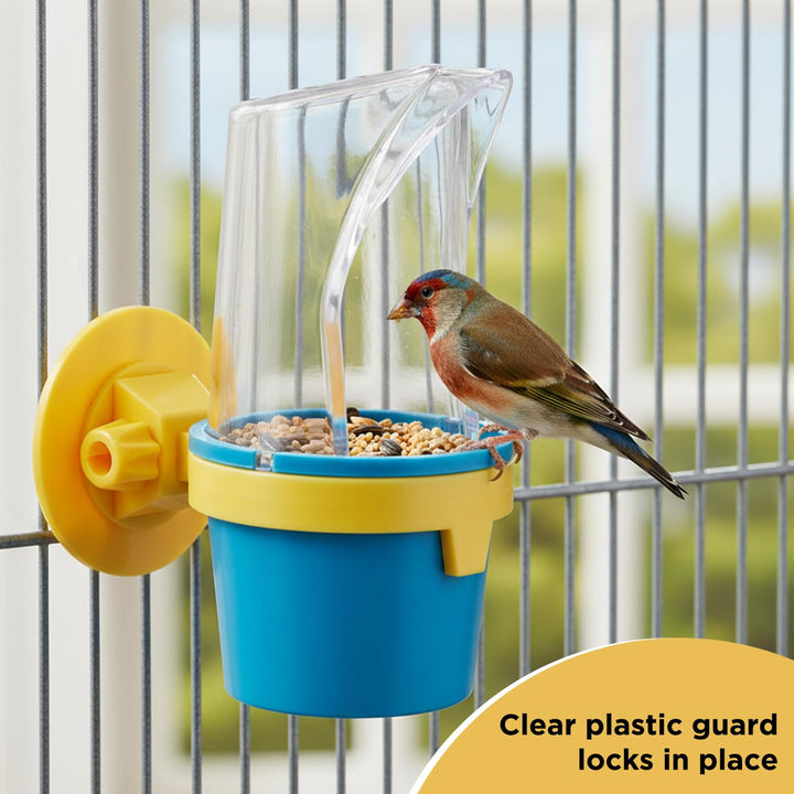 JW Pet Clean Cup Bird Cage Feeder and Water Cup, Medium, Assorted Colors
