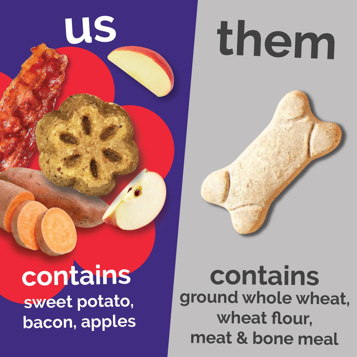 Fruitables Skinny Mini Dog Treats, Training Treats, Bacon &amp; Apple, 5oz