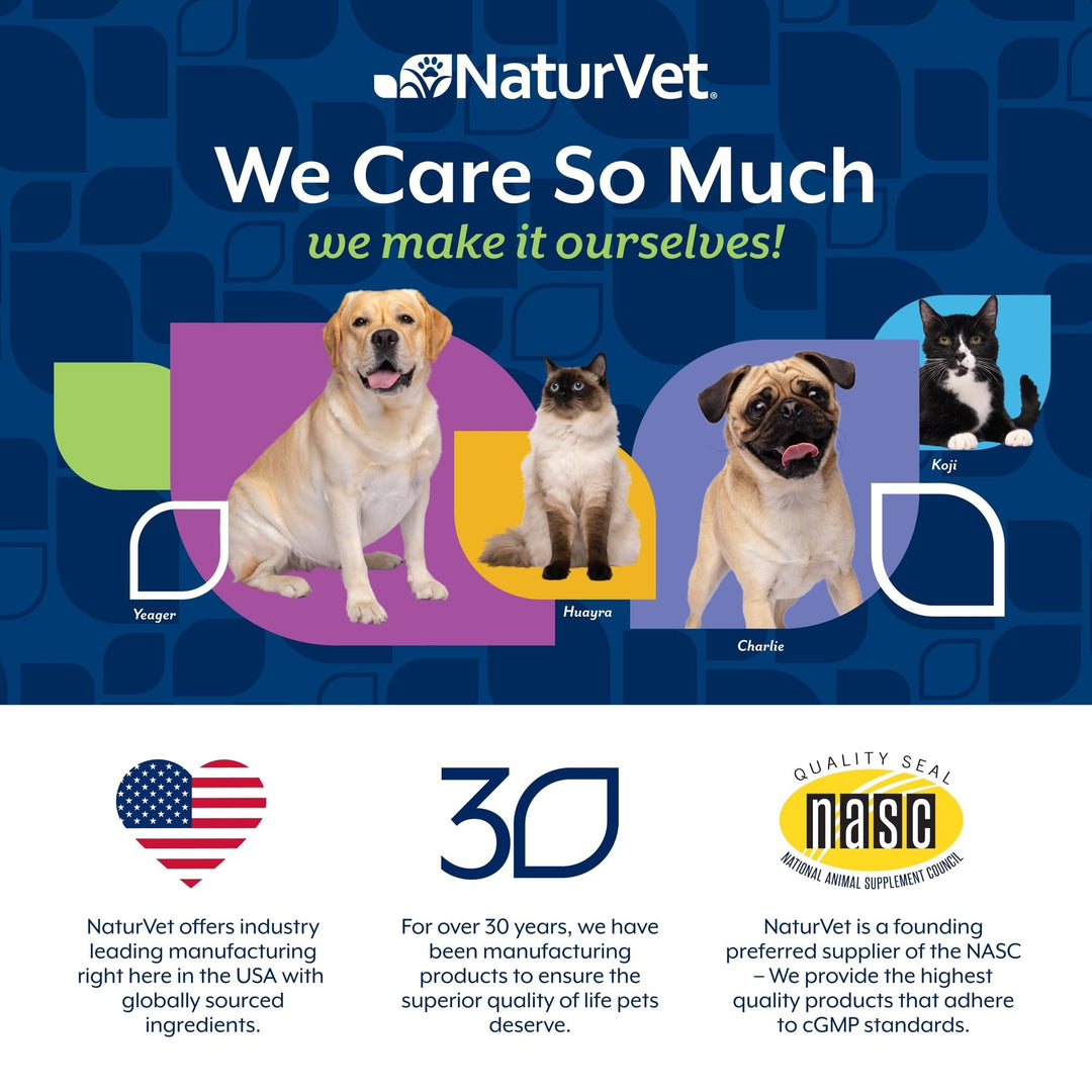 NaturVet Quiet Moments Calming Plus Hemp Dog Supplement - 180 Soft Chews