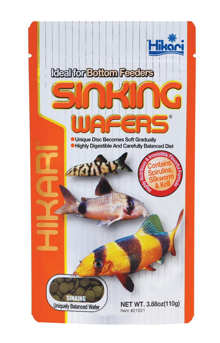 Hikari® Sinking Wafers® for Bottom-Feeding Tropical Fish, 3.88 oz (110g)
