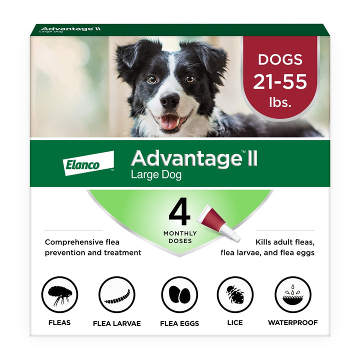 Advantage II Large Dog Topical Flea Treatment &amp; Prevention, 4ct