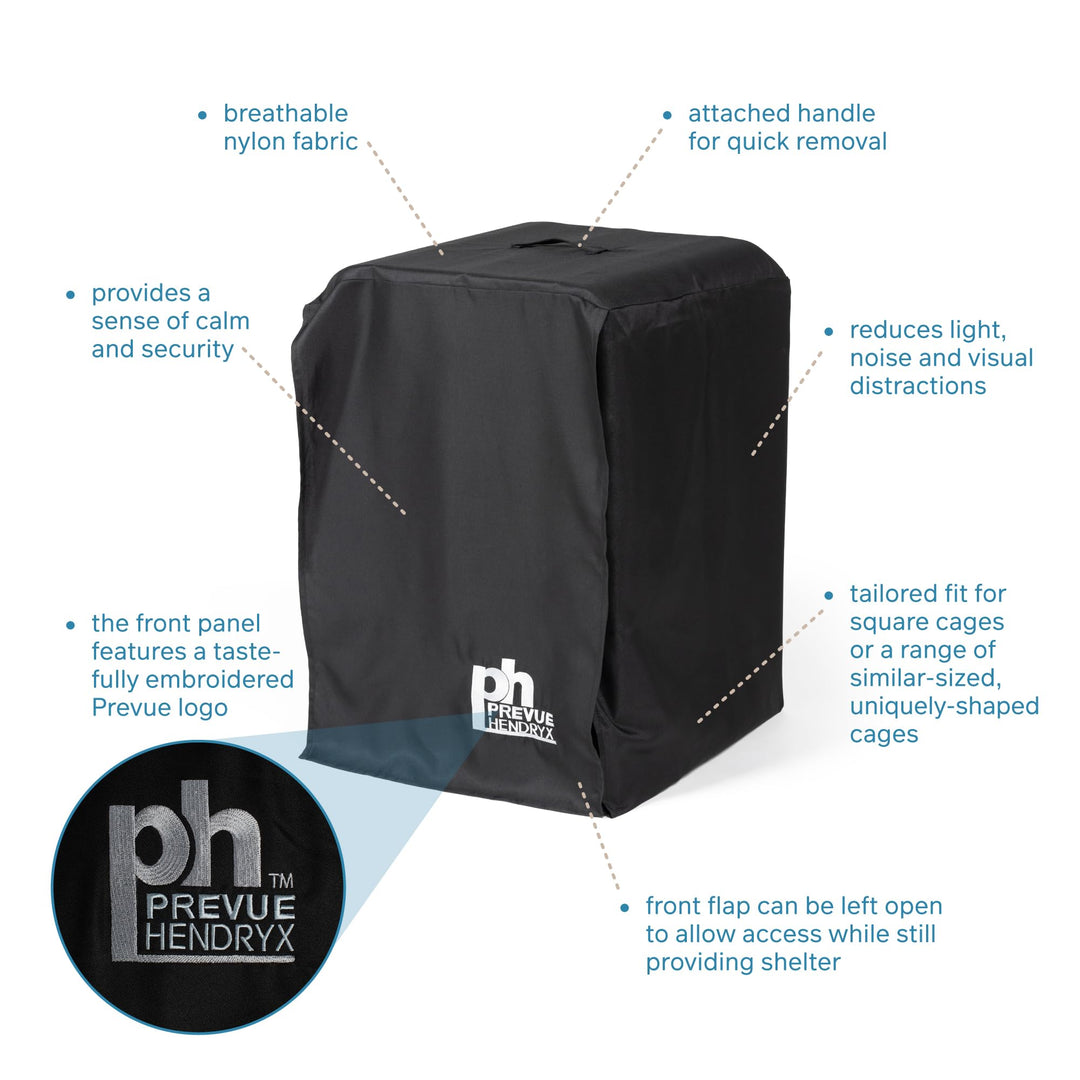 Prevue Pet Products Medium Bird Cage Cover - Black, Size Medium