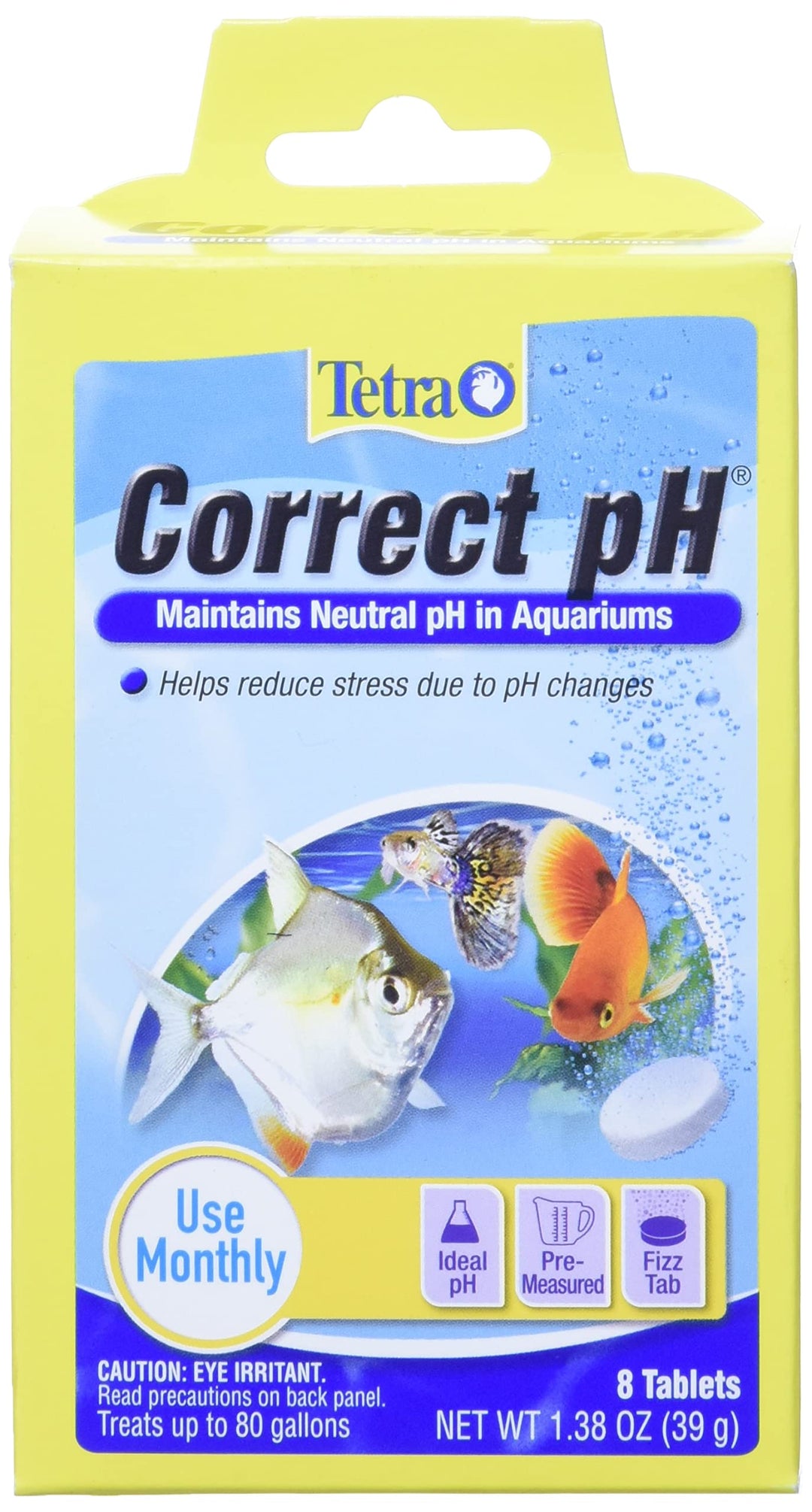 Tetra Correct pH, Maintains Natural pH In Aquariums, 8 Count
