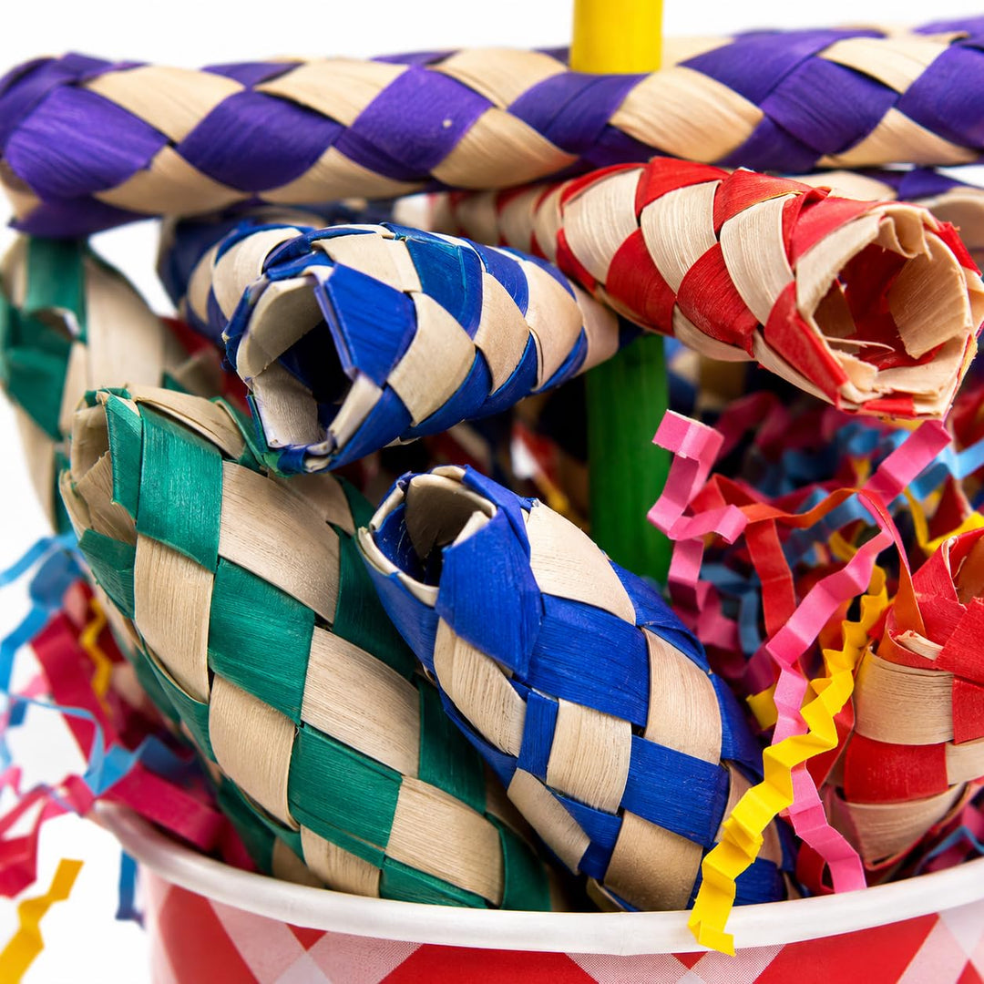 Bonka Bird Toys 2306 French Fries Small Medium Bird Toy Foraging Bamboo Trap Cup Paper Shred Cockatiels Parakeets Conures and Other Similar Sized Birds