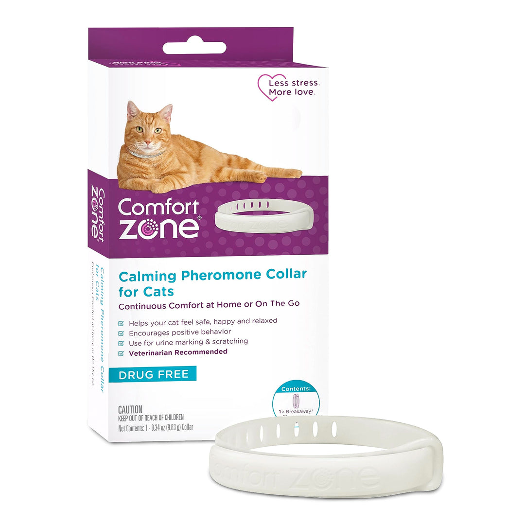 Comfort Zone Cat Calming Collar Starter Pack: 1 30-Day Calming Collar