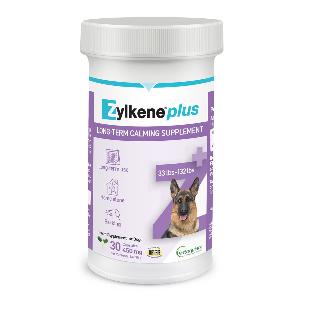 Vetoquinol Zylkene Plus Calming Supplement for Large Dogs, 450 mg
