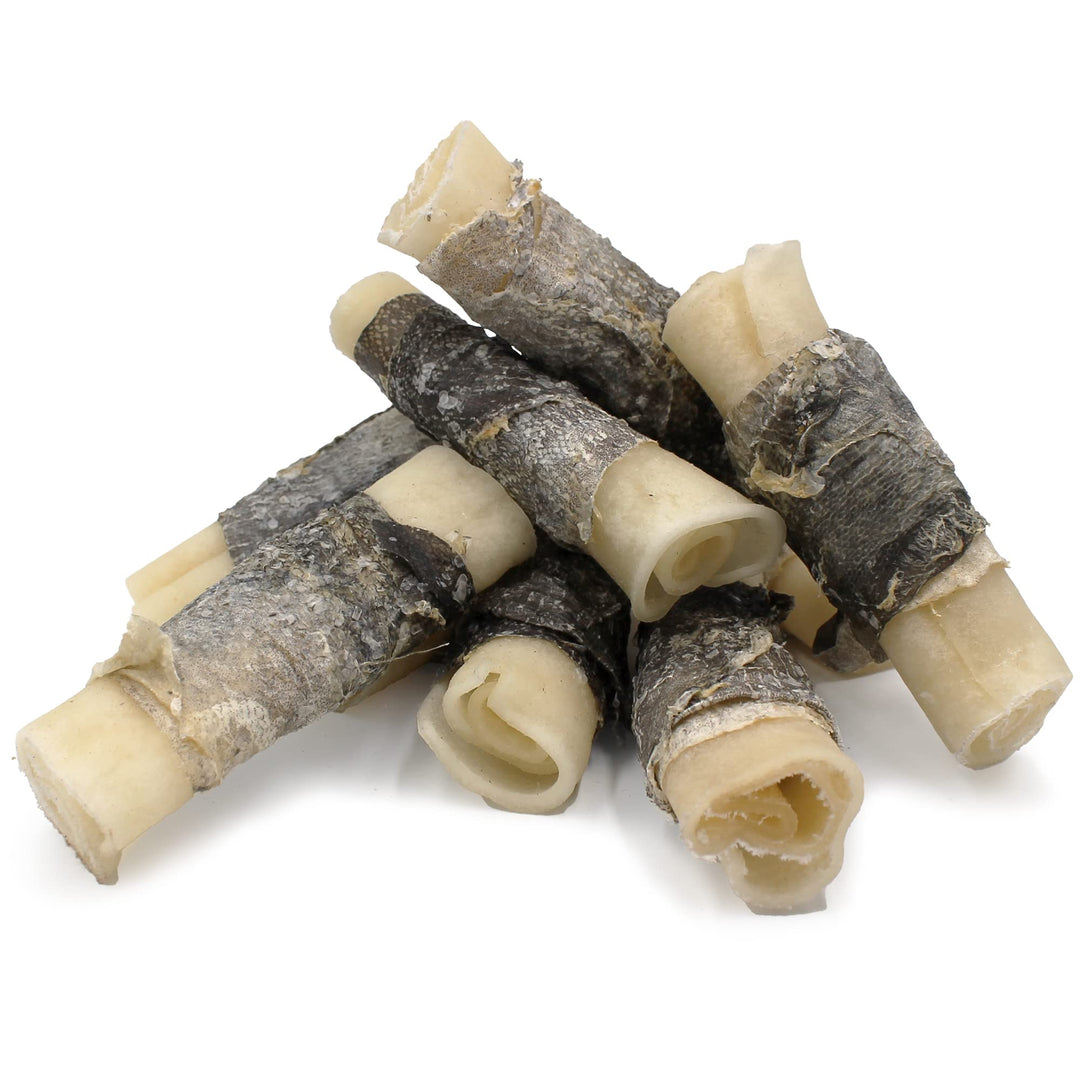 Icelandic+ 2-Pack 4" Beef &amp; Cod Skin Collagen Sticks, Dog Chew Treats
