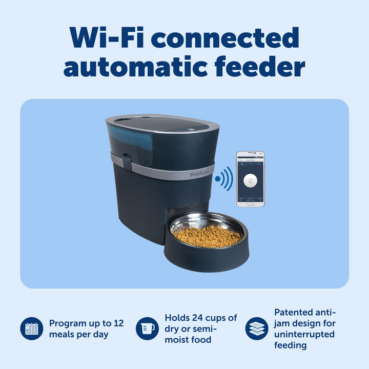 PetSafe Smart Feed Automatic Pet Feeder, 6L/24 Cup, Programmable