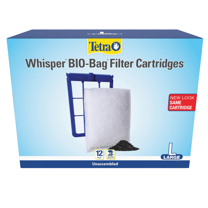 Tetra Whisper Bio-Bag Large Filter Cartridges for Aquariums, 12 Count
