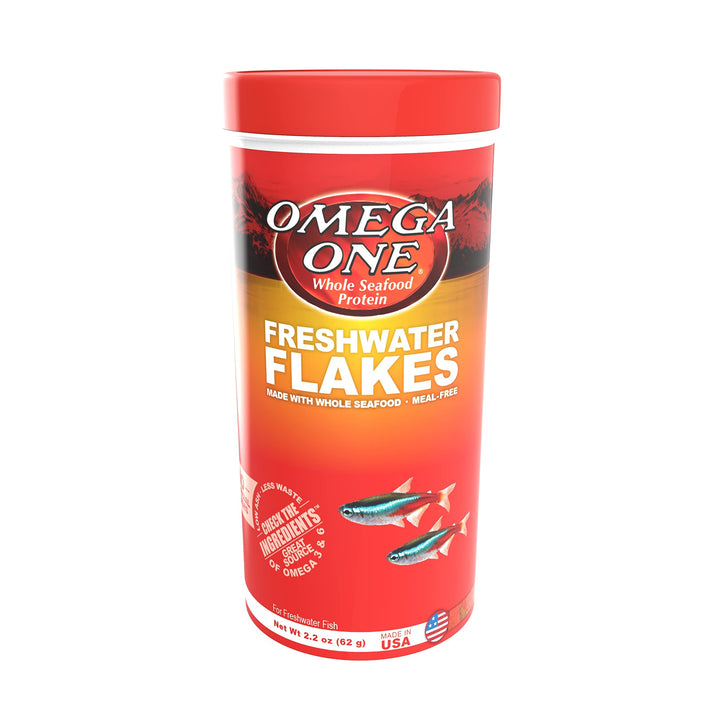 Omega One Freshwater Flakes, 2.2 oz