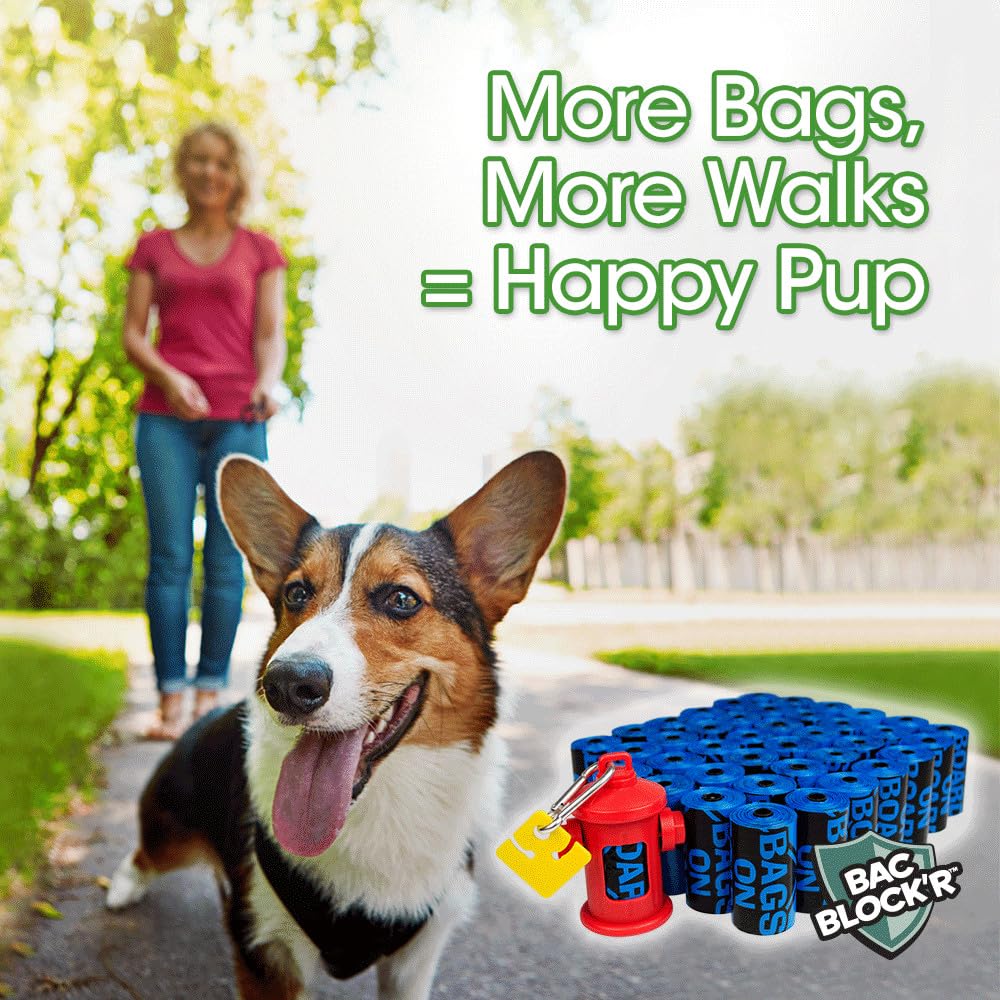 Bags on Board Dog Poop Bags, Strong Leak Proof Waste Bags, 600 Count