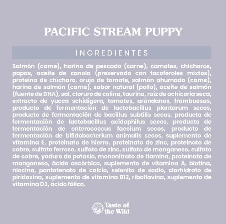 Taste of the Wild Pacific Stream Puppy Dry Dog Food, Salmon, 28lb