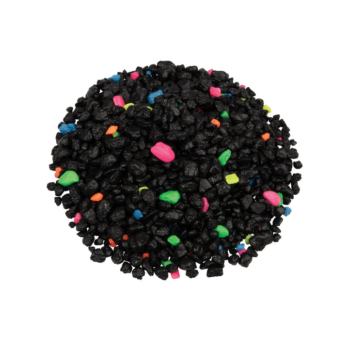 GloFish Aquarium Gravel, Black With Fluorescent Accents, 5 lbs