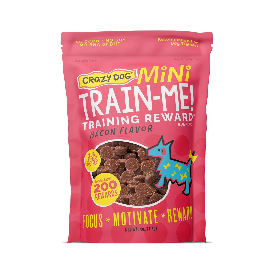 Crazy Dog Mini Train-Me! Training Dog Treats, Liver, 4 oz Bag, 200 Treats