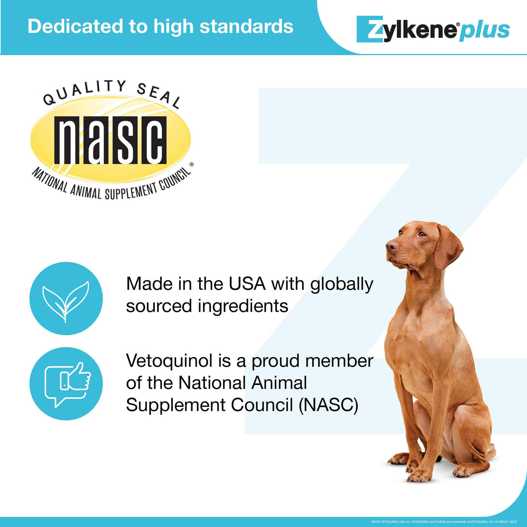 Vetoquinol Zylkene Plus Calming Supplement for Large Dogs, 450 mg
