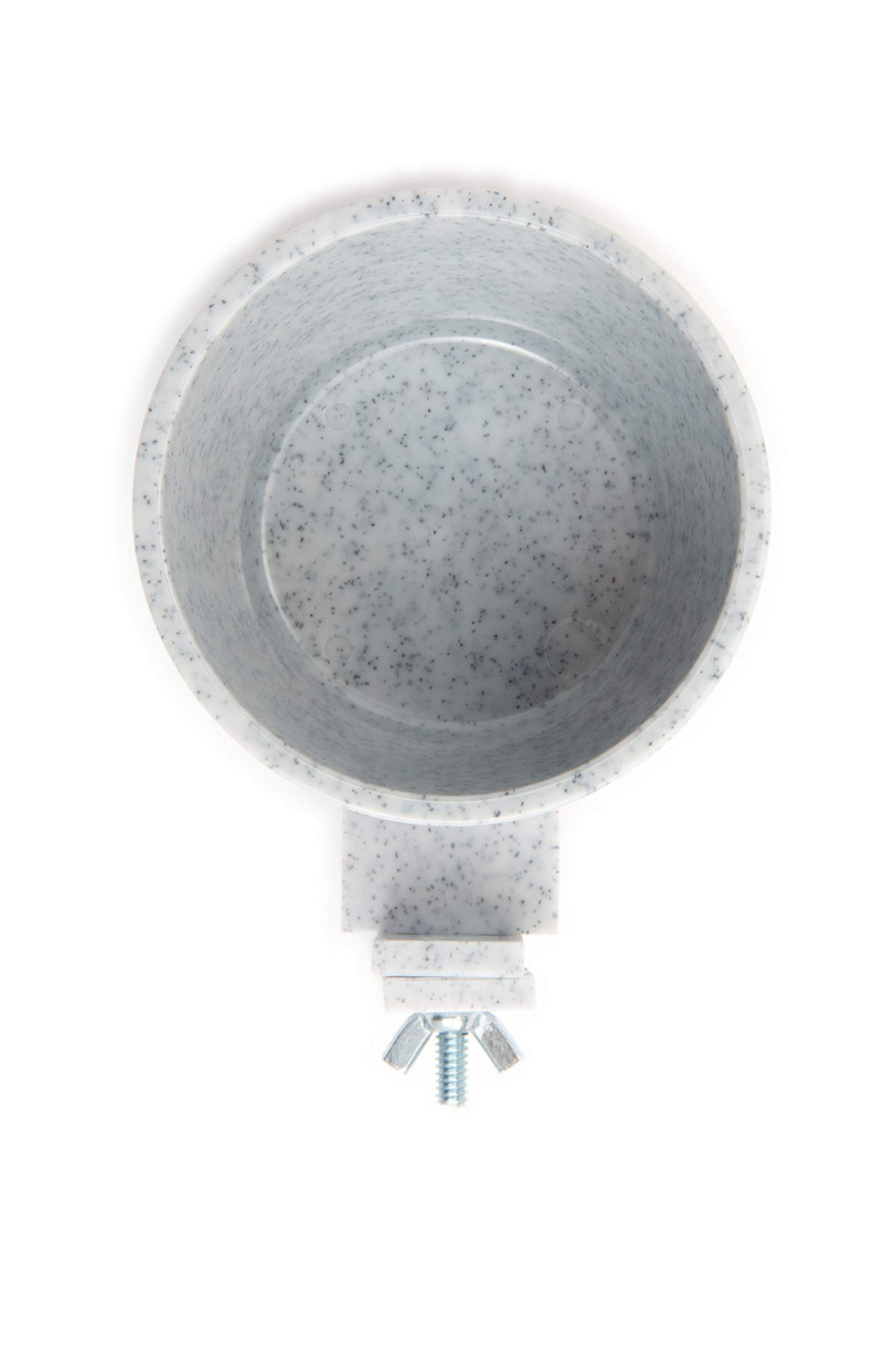 Lixit® Quick Lock Removable Bird Cage Bowls for Birds, Rabbits, Dogs, Cats, Guinea Pigs and Other Small Animals - Made in USA (Gray, 10 Ounce)