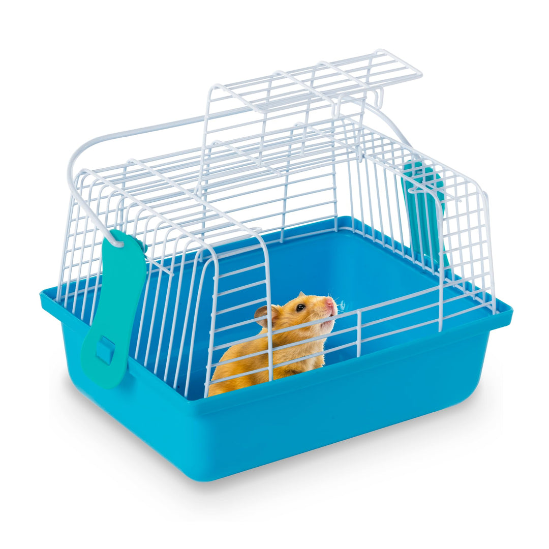 Prevue Pet Products Small Animal Travel Carrier Hamster, Bird - Blue
