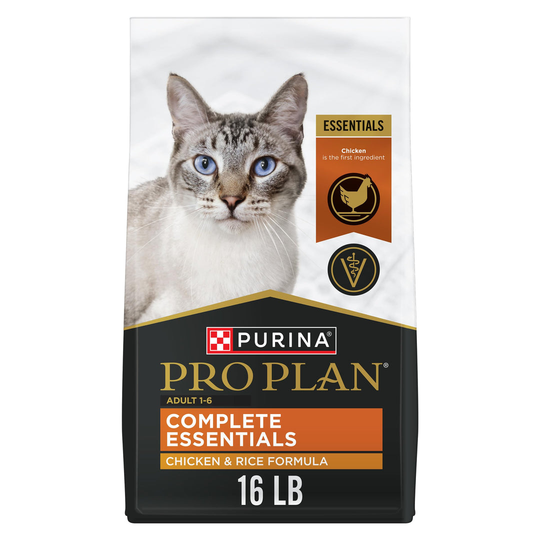 Purina Pro Plan High Protein Cat Food with Probiotics, Chicken, 16 lb Bag