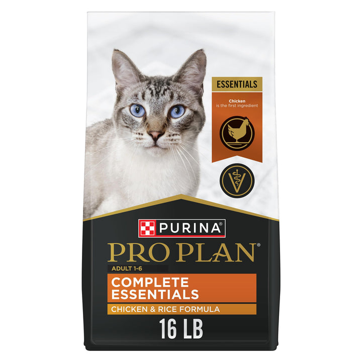 Purina Pro Plan High Protein Cat Food with Probiotics, Chicken, 16 lb Bag
