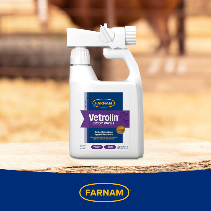 Farnam Vetrolin Body Wash for Horses and Dogs, 32 fl oz.