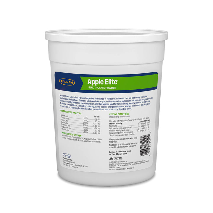 Farnam Apple Elite Horse Electrolytes Powder Supplement, 40 Day Supply