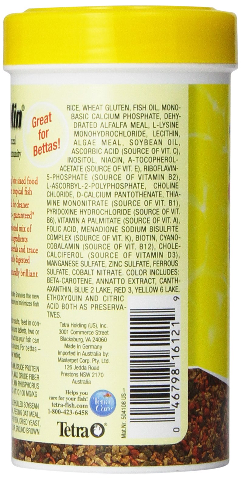 Tetra TetraMin Tropical Granules 3.52 Ounces, Nutritionally Balanced Fish Food (Pack of 2)