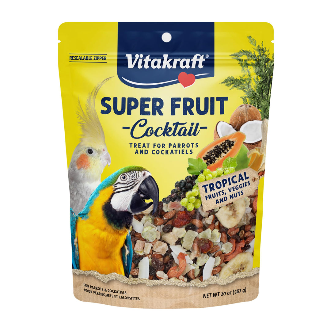 Vitakraft Super Fruit Cocktail Parrot and Cockatiel Treat 20 oz.