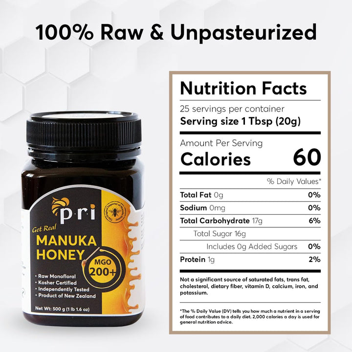 P.R.I Manuka Honey MGO 200+ (500g/1.1lb)