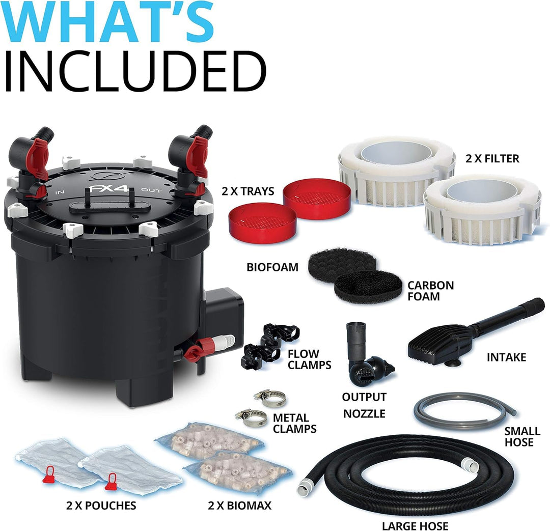Fluval FX4 High Performance Canister Aquarium Filter, Up to 250 Gal