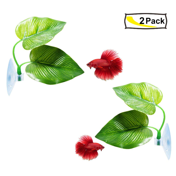 CousDUoBe 2 Pack Betta Fish Leaf Pad Improves Betta&